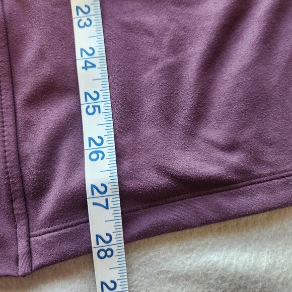 Cuddleduds large purple partial snap-up V-neck long sleeve cardigan - Picture 6 of 10